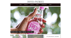 Desktop Screenshot of donya-patrice.com