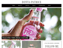 Tablet Screenshot of donya-patrice.com
